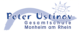 Logo der Peter Ustinov Gesamtschule der Stadt Monheim am Rhein